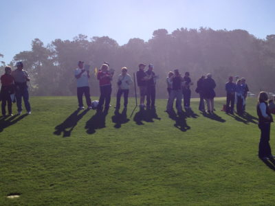 Fans watching the PGA Pro Am at Spyglass